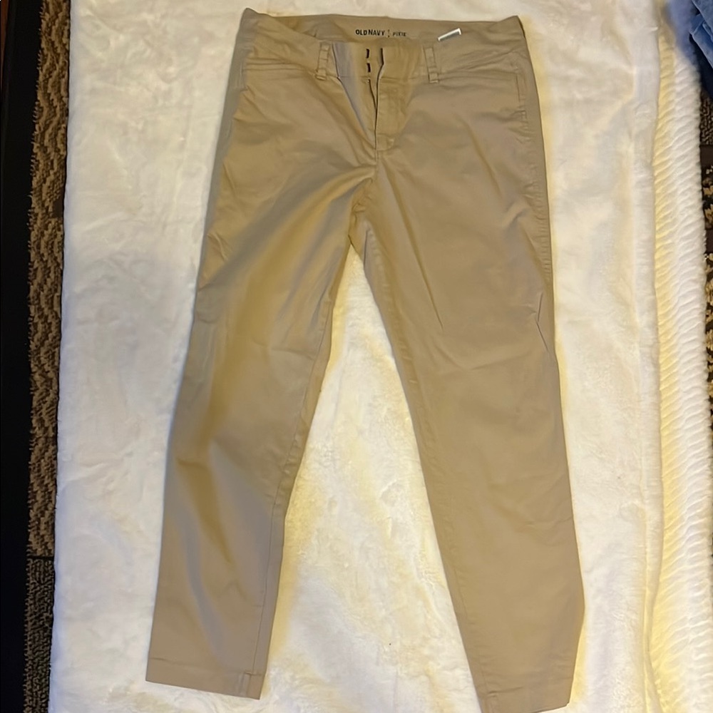 Old Navy Tan Straight Leg Pants